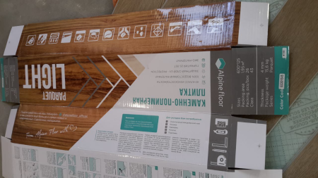 Кварцвиниловая плитка (Елочка) Alpine Floor Легкий паркет (Light Parquet) ECO 13-5 Дуб Натуральный отбеленный